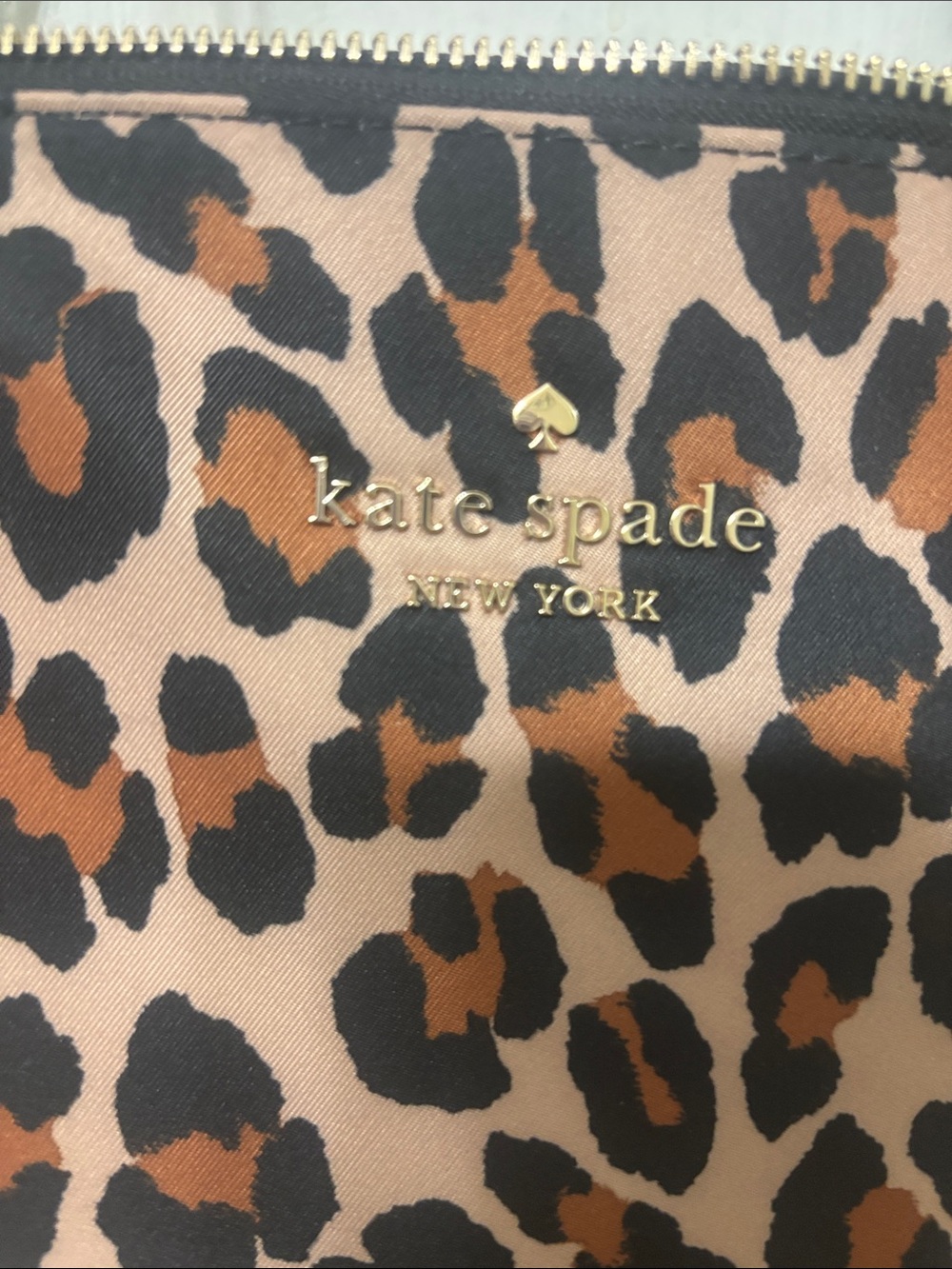 kate spade Leopard Print Tote Bag in Brown and Black nylon - Picture 2 of 6